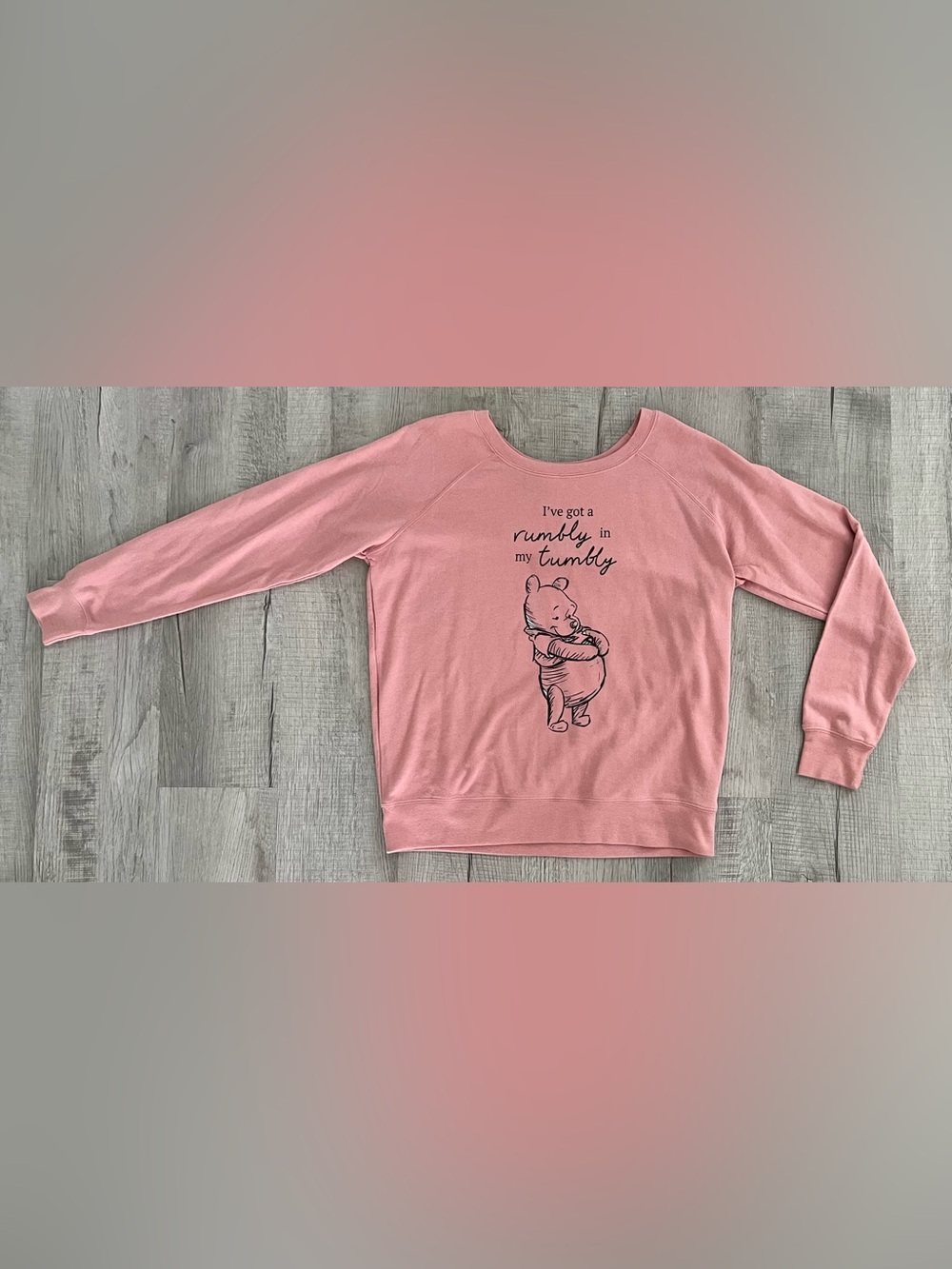 Pink Winnie the Pooh 'Rumbly in My Tumbly' Sweatshirt